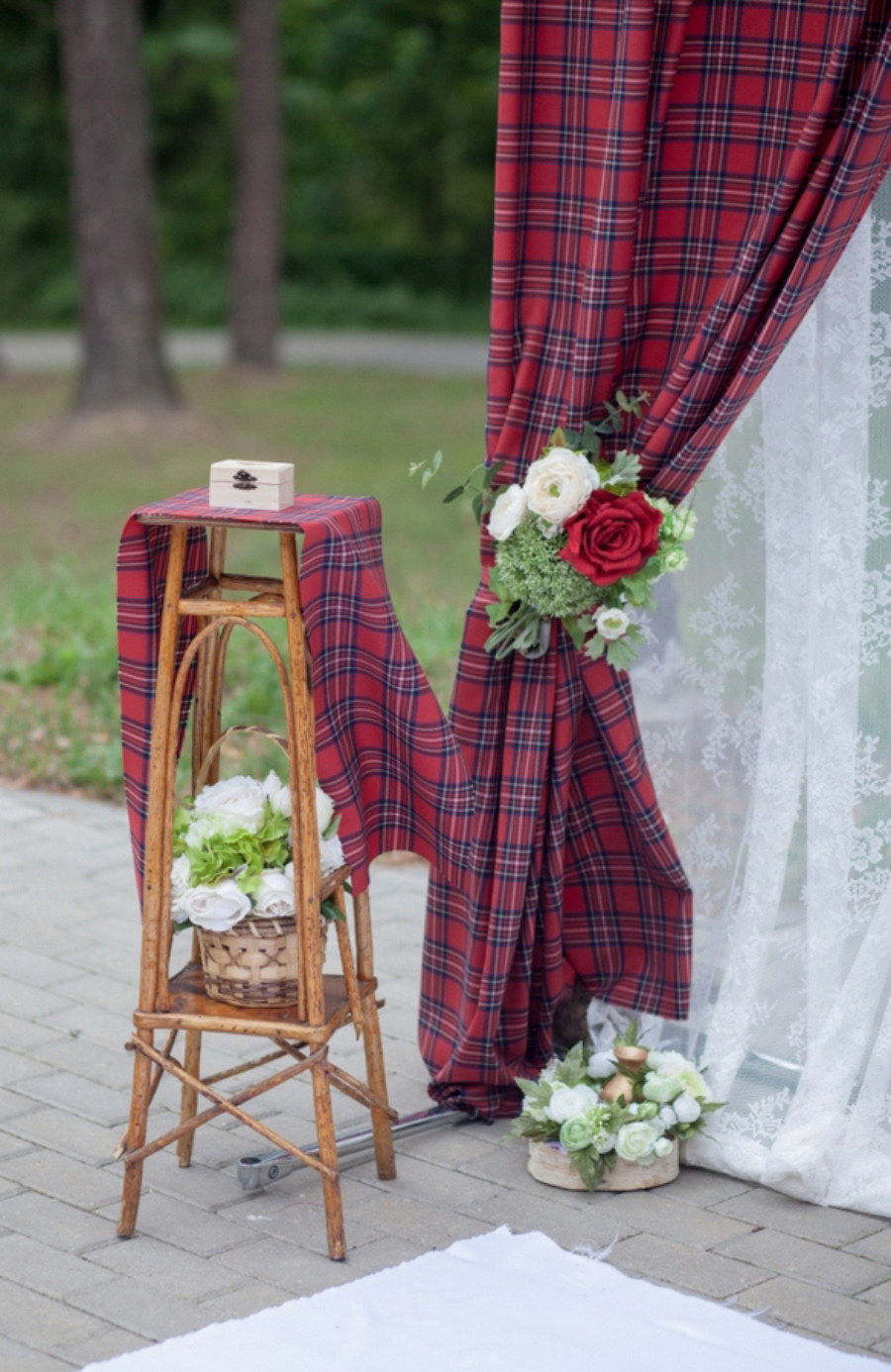 шотландский декор на свадьбу